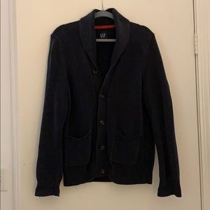 Men's Gap thick navy cardigan